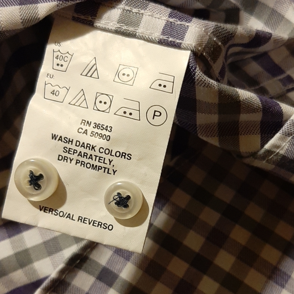 1/2 PRICE🔻Tommy Hilfiger Regular Fit Casual Button Down Shirt 17 34/35 Men's - Picture 4 of 6